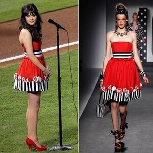 Moschino Red Floral Dress